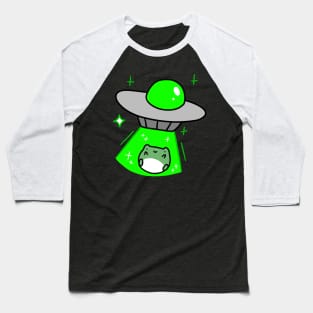 Frog Alien Abduction Baseball T-Shirt